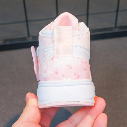 Children's SneakersGirls Casual Shoes Student Shoes Anti-slip Teen Sport Pink Blue Shoes Size 26-37