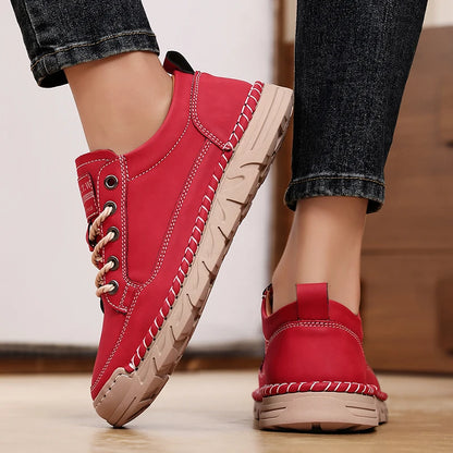 Platform Loafers 2025 New High Quality Men's Sports Shoes Leather Casual Shoes Autumn Breathable Men's Shoe Women's Flat Shoes