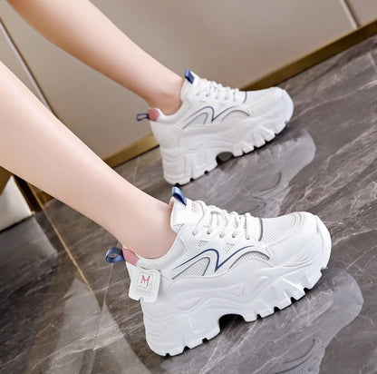New Women Platform Casual Sneakers Autumn Fashion Women Comfortable Increased Sport Shoes Outdoor Breathable Basketball Sneakers