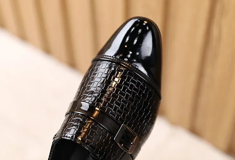 New Kids Leather Shoes Children Baby Loafers Slip-on Flats Students Soft Bottom Performance Shoes Boys Toddler Party Dress Shoes