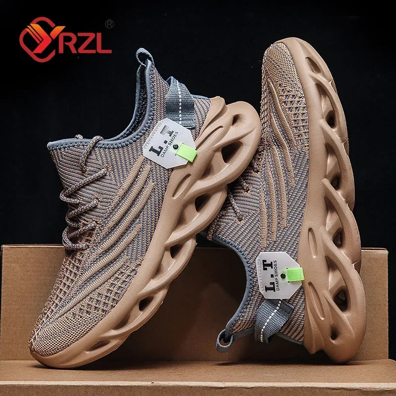 Men Sports Running Black Jogging Shoes Casual Sneakers Outdoor Breathable Mesh Women Light Shock-absorption Black Tennis