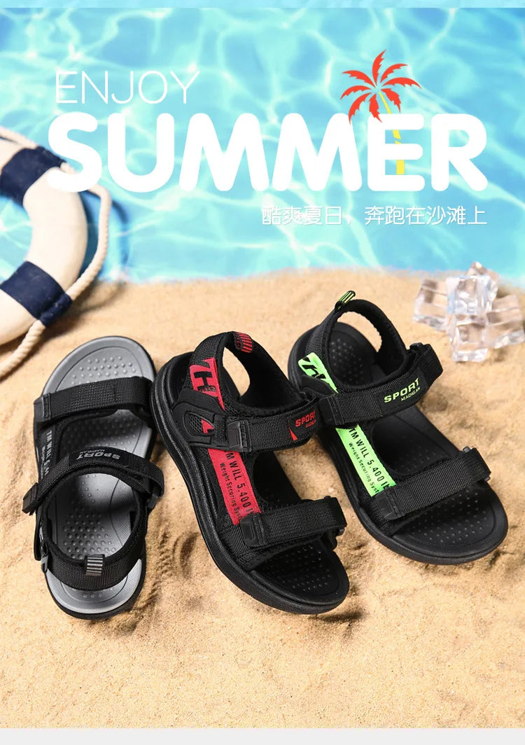 Summer Kids Sandals Breathable Boys Sandals Soft Comfortable Children's Shoes Outdoor Beach Girls Lightweight Slippers