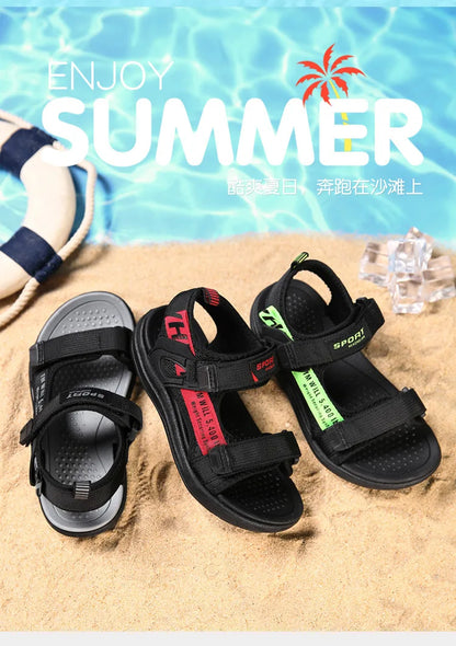 Summer Kids Sandals Breathable Boys Sandals Soft Comfortable Children's Shoes Outdoor Beach Girls Lightweight Slippers