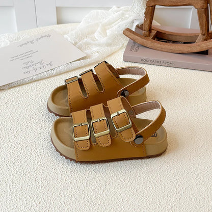 Girls Boys Summer New Fashion Korean Style Soft Bottom Anti-slippery Versatile Open-toe Beach Shoes