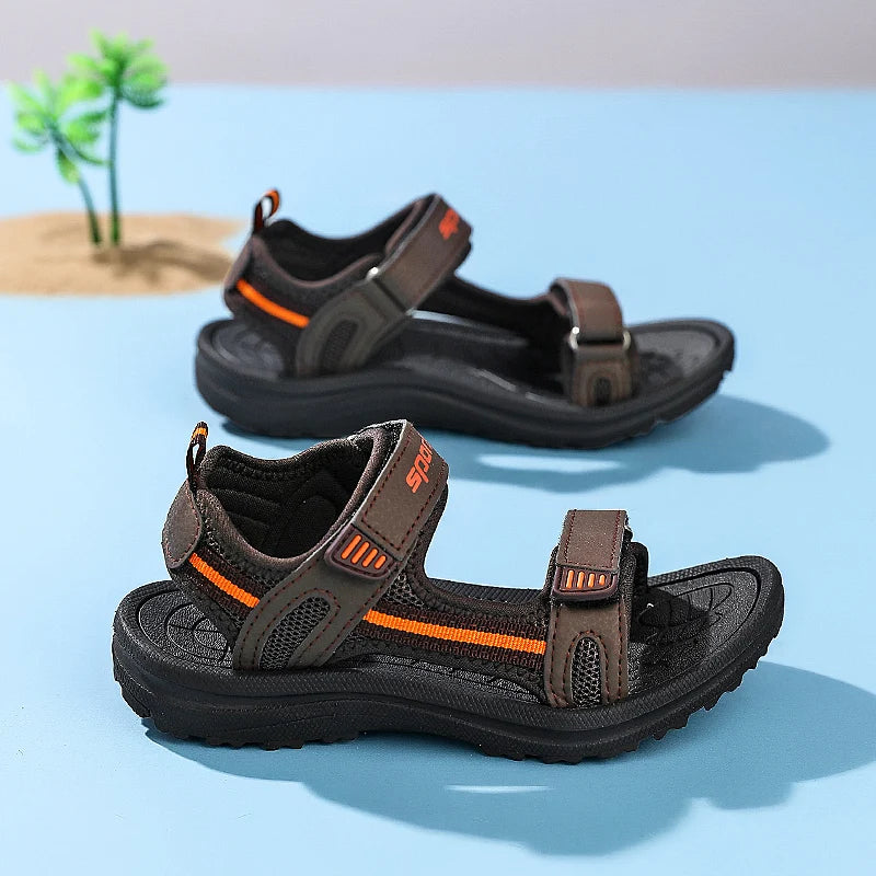 New Boys Sandals Shoes Summer Non-slip Beach Children Shoe Cartoon Sandal Girls Sandals Soft Baby Outdoor Beach Kids Sneakers