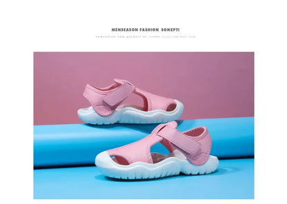 Baby Sports Sandals Brand Fashion Kids Shoes Girls Boys Breathable Anti-slip Beach Toddler Sandal Soft Sole Children Shoes
