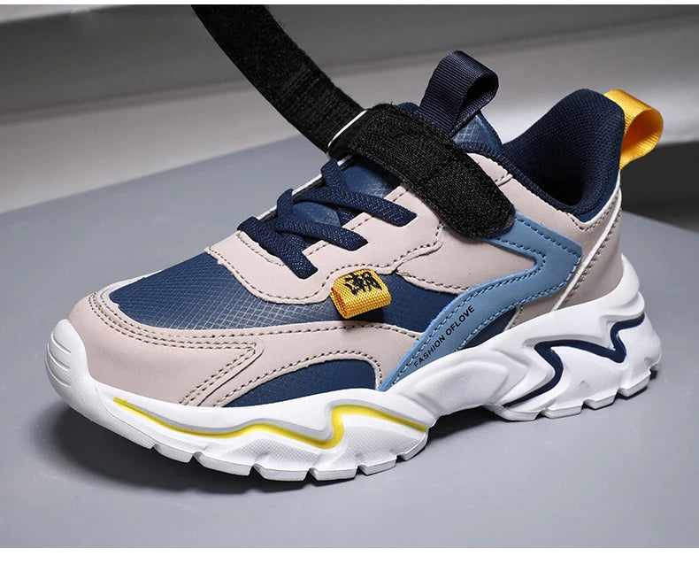 Fashion Children Sneakers Boys Shoes Leather Pu Kids Shoes School Casual Sports Tennis Sneakers for Girls