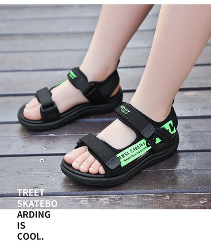 Summer Kids Sandals Breathable Boys Sandals Soft Comfortable Children's Shoes Outdoor Beach Girls Lightweight Slippers