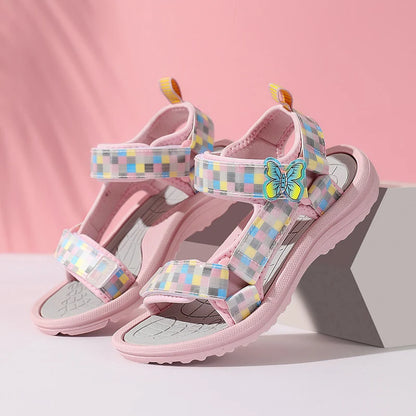 Summer Children Sandals Baby Toddler Soft Non-slip Princess Shoes Baby Cute Pearl Princess Dance  Kids Performance Prop
