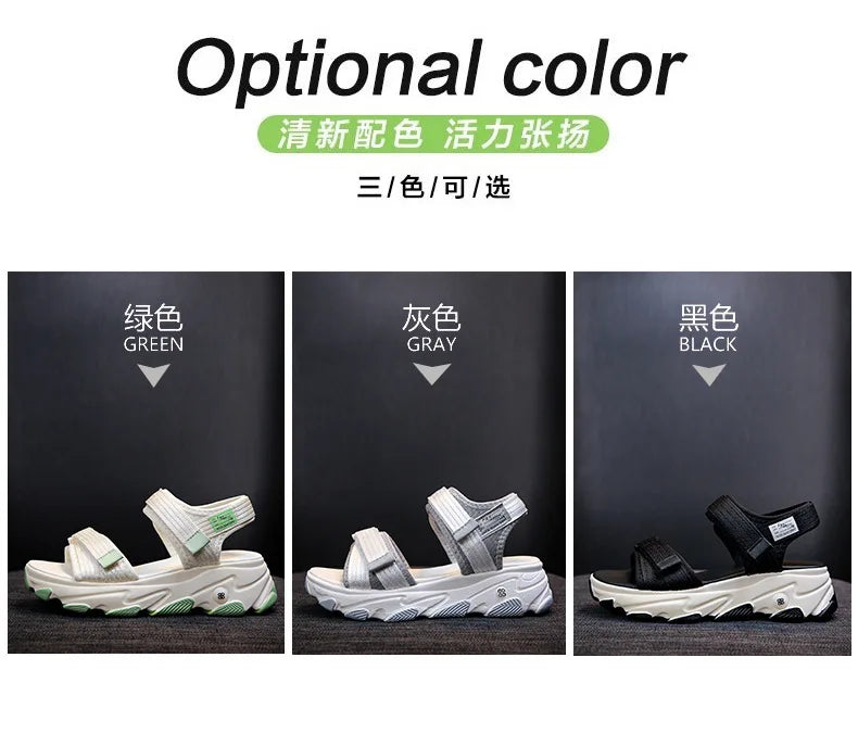 Sandals Women Shoes New Summer Sports Daddy Fashion Casual Non-Slip Platform non-slip Beach Shoes Sandalias