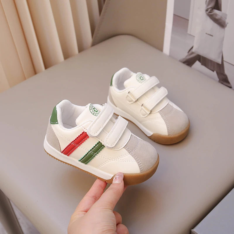 Boys Baby Shoes Four Seasons Models Soft Boys Girls Argyle Shoes 0-6 Years Old Green Children's Single Shoes Small Kids Sneakers