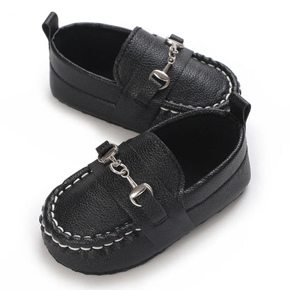 Casual Slip On Low Top Loafer Shoes For Baby Boys, Lightweight Comfortable Non Slip Flat Shoes For Indoor Outdoor Walking