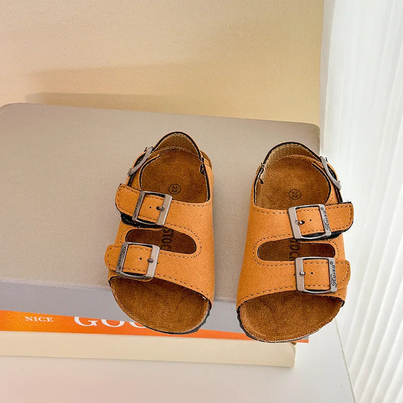 Boys Girls Summer Outdoor Soft Sole Anti Slip Kids Shoes Toddler Casual Open Toe Flat Sandals сандали