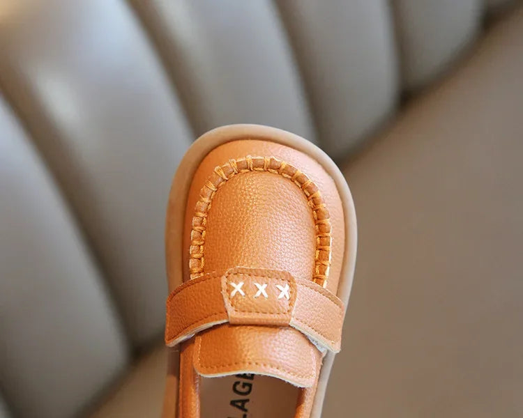 Boys Formal Leather Shoes for Children Kindergarten School Fashion Flats Kids Slip-on Loafers Classic Spring Autumn Korean Style