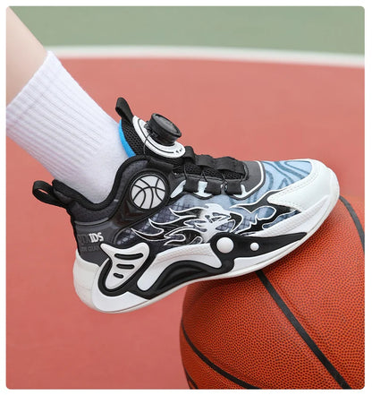Kids Sneakers Fashion Basketball Shoes for Children Boys Breathable Mesh Sneakers Casual Sports Shoes New Design Trainers