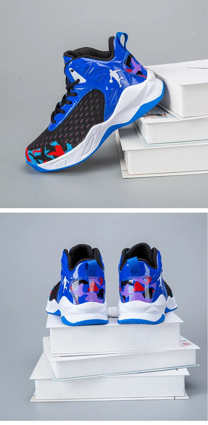 Boys Brand Basketball Shoes Kids Sneakers Thick Sole Non-slip Children Sports Shoes Child Boy Basket Trainer Shoes Girls