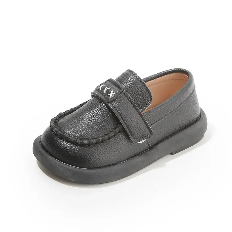 Boys Formal Leather Shoes for Children Kindergarten School Fashion Flats Kids Slip-on Loafers Classic Spring Autumn Korean Style