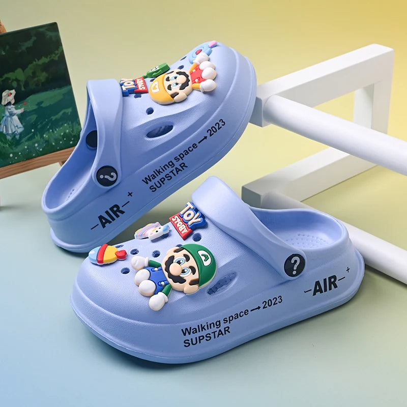 Kids Summer Sandals EVA Design Children Slippers Soft Non Slip Platform Slides Outdoor Garden Shoes High Quality Fashion Shoes