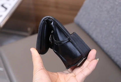 Fashion Girl Shoes 2025autumn New British Style Kid Formal Leather Shoe Simple Girls Casual Shoes Versatile Boy Performance Shoe