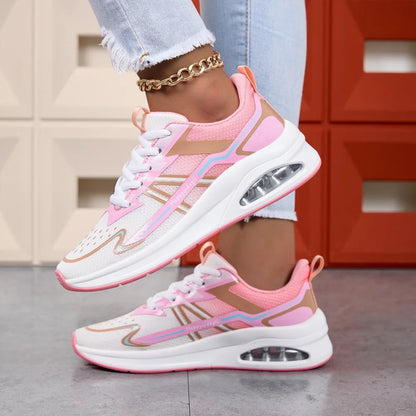 Women's Running Shoes Comfortable Breathable Sports Sneakers Wear-resistant Anti-slip Shoes Shock-absorbing Training Sneakers