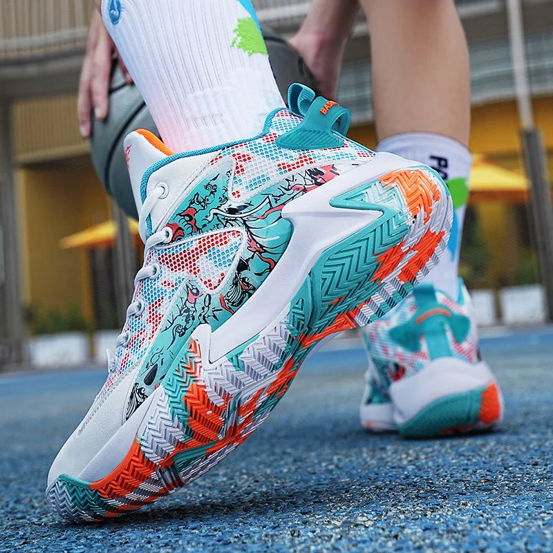 Men Basketball Shoes Unisex Breathable Athletic Light Sports Shoes Trainer Women Outdoor Unisex High Quality Sneakers