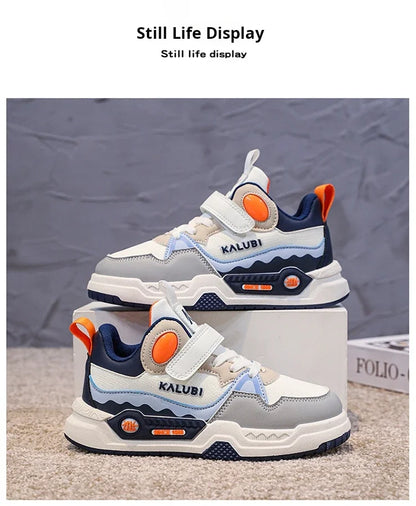 Fashion Children's Sneakers Kids Design White Non-slip Casual Shoes for Boys Girls Hook Breathable Trainers Toddler Outdoor Shoe