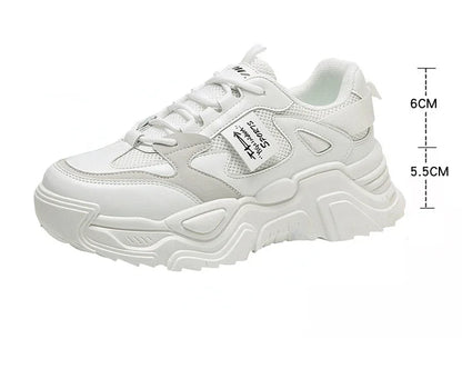 Womens Shoes  Fashion Trend Breathable Mesh Sneakers Women Comfortable Soft Bottom Casual Platform Shoes Zapatos Mujer