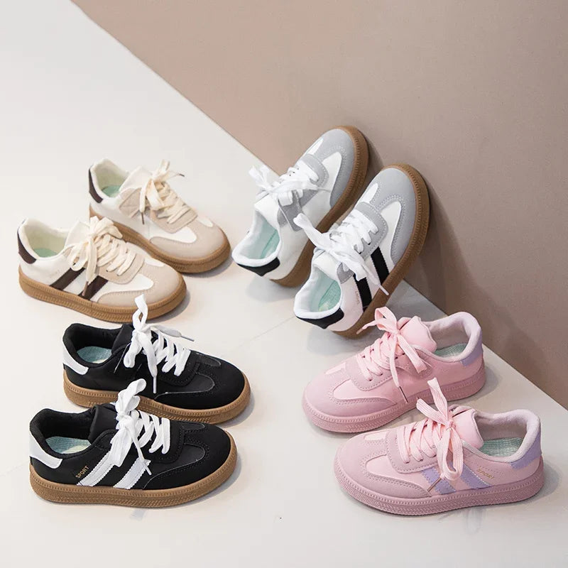 Kids Sneakers for Girls Spring Autumn New Boys Sneakers Fashion Patchwork Versatile Children Causal Tennis Shoes Hook Loop
