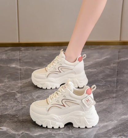 New Women Platform Casual Sneakers Autumn Fashion Women Comfortable Increased Sport Shoes Outdoor Breathable Basketball Sneakers