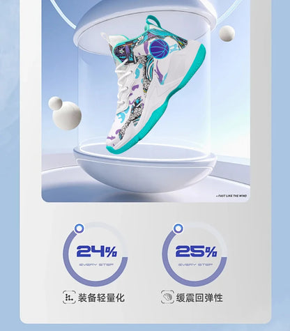Fashion Basketball Shoes for Kids High-top Sneakers Children Casual Sports Shoes Ankle-protected Anti-slippery Gym Trainers Boys