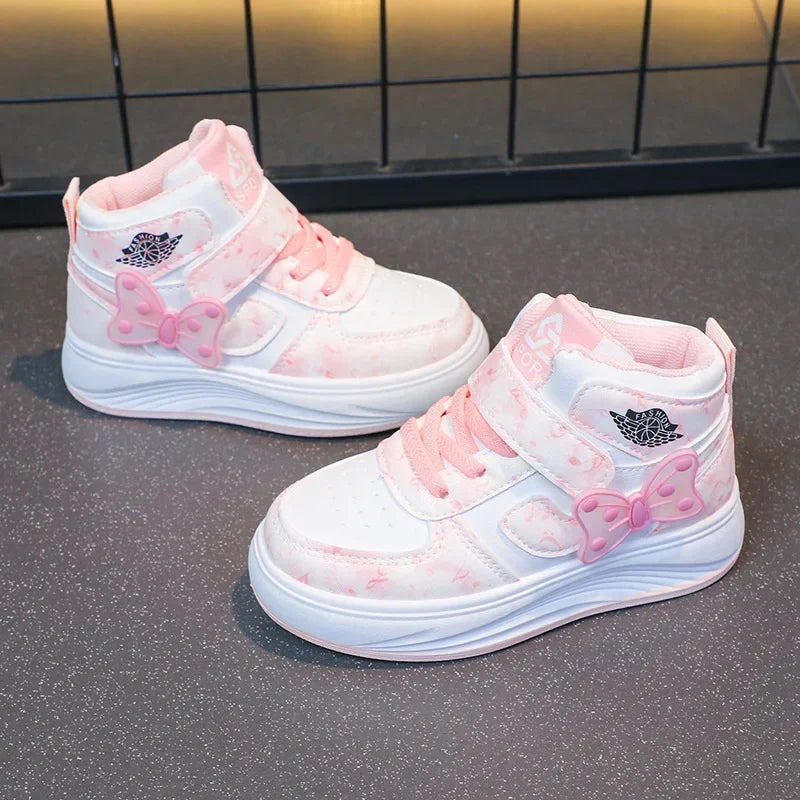 Children's SneakersGirls Casual Shoes Student Shoes Anti-slip Teen Sport Pink Blue Shoes Size 26-37
