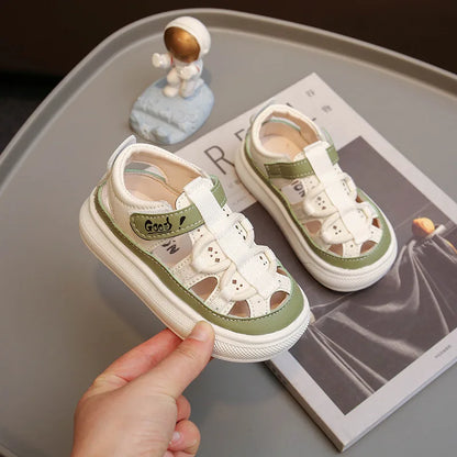 Summer New Children's Sandals Soft Bottom Non slip Boy Sandals Fashion Girls' Beach Shoes Punch Out Girls' Shoes Boy Casual Shoe