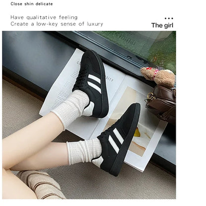 Women Tennis Sneakers Flats Ladies Fashion Mixed Colors Lace-up Vulcanized Shoes Spring Autumn Woman Outdoor Trainers Footwear