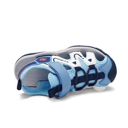 Summer Kids Beach Sandals Shoes Closed Toe Anti Bump Children's Walking Flat Shoe Outdoor Breathable Boy's Soft Sole Sandals