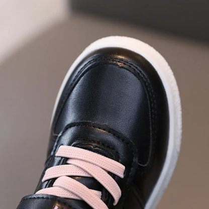 Children's Sports Shoes Spring and Autumn New Cute Girls' Sneakers Versatile Soft Breatheable Hook & Loop Fashion Kids Shoe