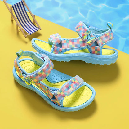 Summer Children Fashion Sandals Baby Girls Toddler Soft Non-slip Princess Shoes Baby Cute Candy Breathable Comfortable Sandals