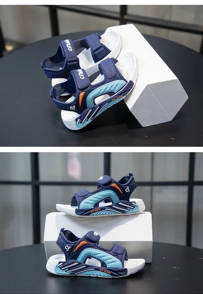 Boys Sports Sandals Summer Girls Lightweight Hiking Beach Sandals Open Toe Breathable Shoes Quick-Dry Outdoor Sandals for Kids
