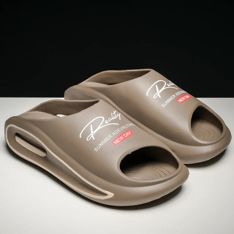 Men's Slippers New Style Casual Soft-Soled Home Sandals Non-Slip Thick-Soled Comfortable Lightweight Beach Shoes