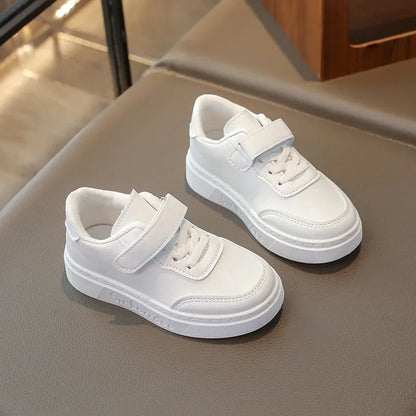 Boys White Shoes for Children Girls Unisex Kids Skate Sneakers Casual Fashion Classic for School Rubber Anti-skid Breathable New