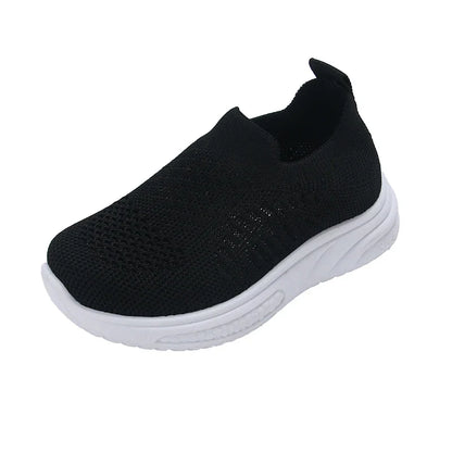 Lightweight Boys Girls Casual Shoes Breathable Slip on Kids Casual Sneakers Anti-slip Toddler Flats Outdoor Walking Shoes