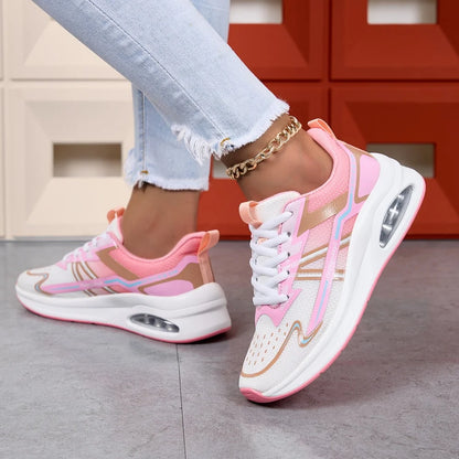 Women's Running Shoes Comfortable Breathable Sports Sneakers Wear-resistant Anti-slip Shoes Shock-absorbing Training Sneakers