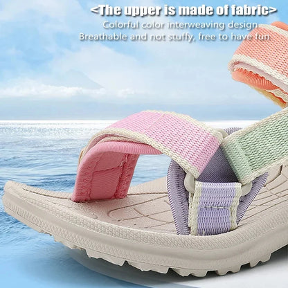 Summer Children's Sandals Breathable Sports for Girls Casual Outdoor Beach Shoes Kids Non-slip Soft Sole Sandalias Size 30-38