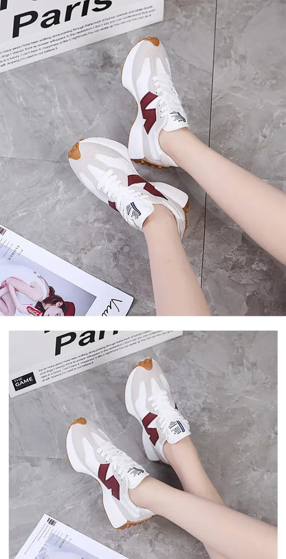 New Women's Causal Sneakers Summer Shoes Woman Fashion Breathable Lace Up Sports Shoes for Women Platform Walking Designer Shoes