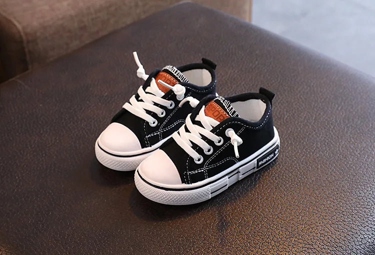 New Children's Canvas Shoes Fashion Baby Board Shoes Girls' Breathable Single Shoes Boys' Casual Shoes