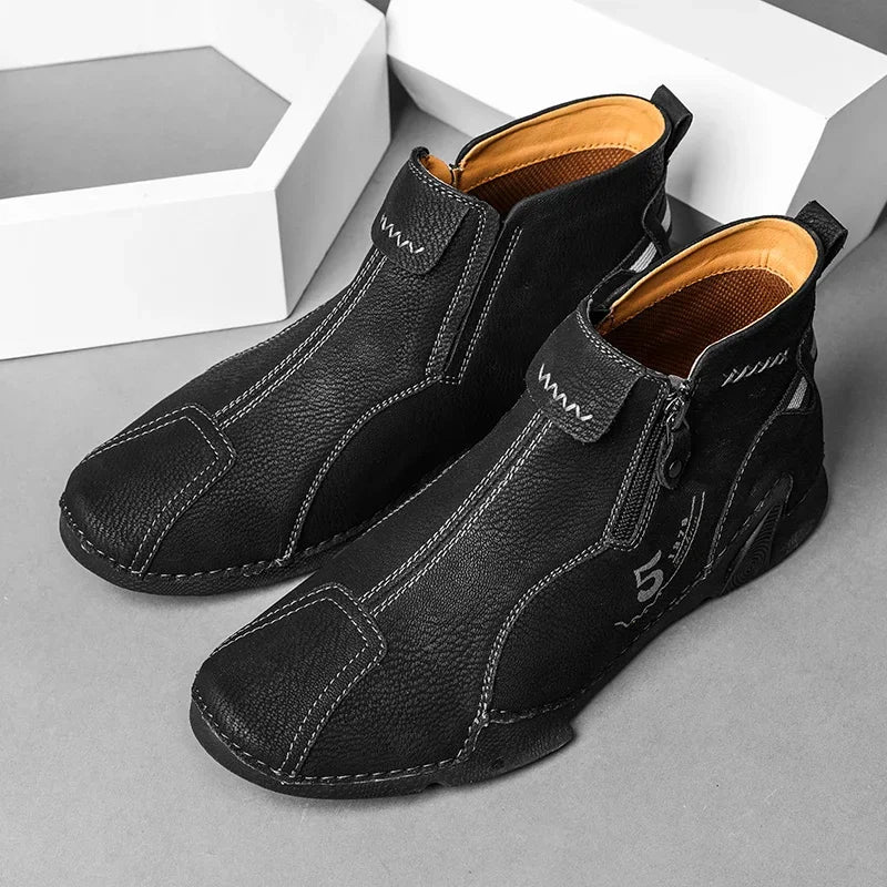 Sneakers Men Casual Shoes Outdoor Anti Slip Man Ankle Boots High Quality Sneakers Man Flat Bottomed Short Boots Shoes for Men