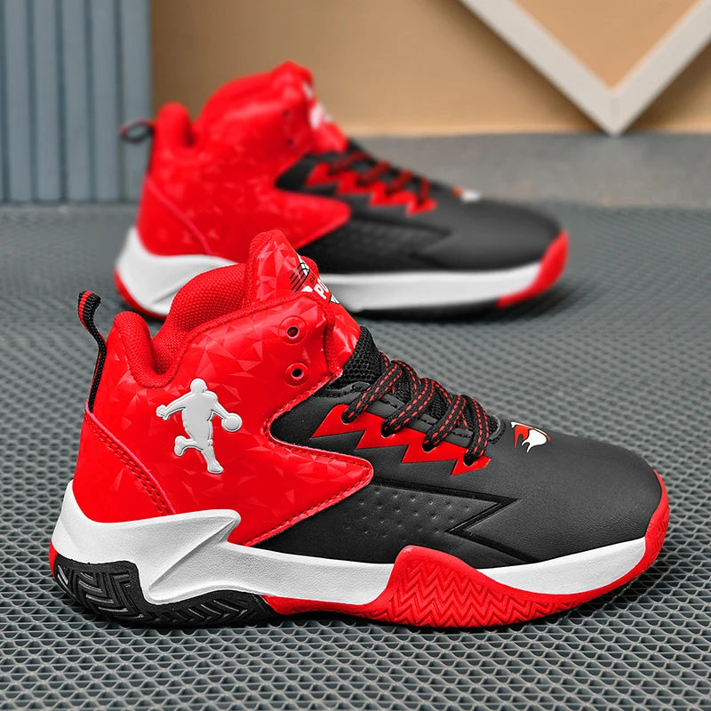 Kids High Top Basketball Shoes for Sports