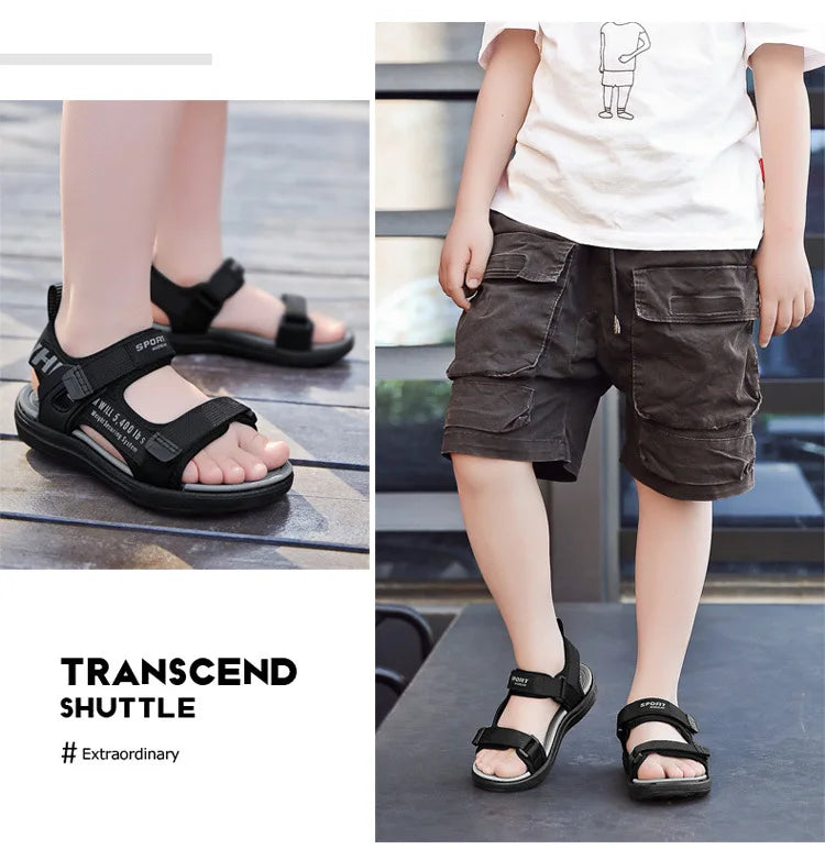 Summer Kids Sandals Breathable Boys Sandals Soft Comfortable Children's Shoes Outdoor Beach Girls Lightweight Slippers