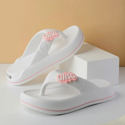 Solid Color Non-slip Leisure Couple Slippers Women Summer Beach Slippers Outdoor Women Flip Flops Breathable Beach sandals women