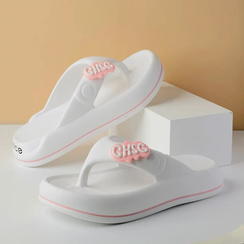 Solid Color Non-slip Leisure Couple Slippers Women Summer Beach Slippers Outdoor Women Flip Flops Breathable Beach sandals women (Available)