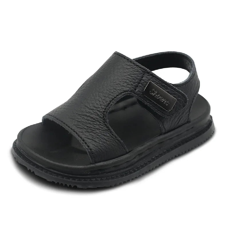 Children's Sandals Male Summer 1-5 Year Old Soft Sole Non slip 2 Children's Sports Leather Beach Sandals 3 Baby Toddler Female